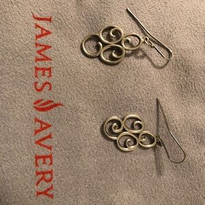 James Avery Sterling 4 swirl retired earrings.
